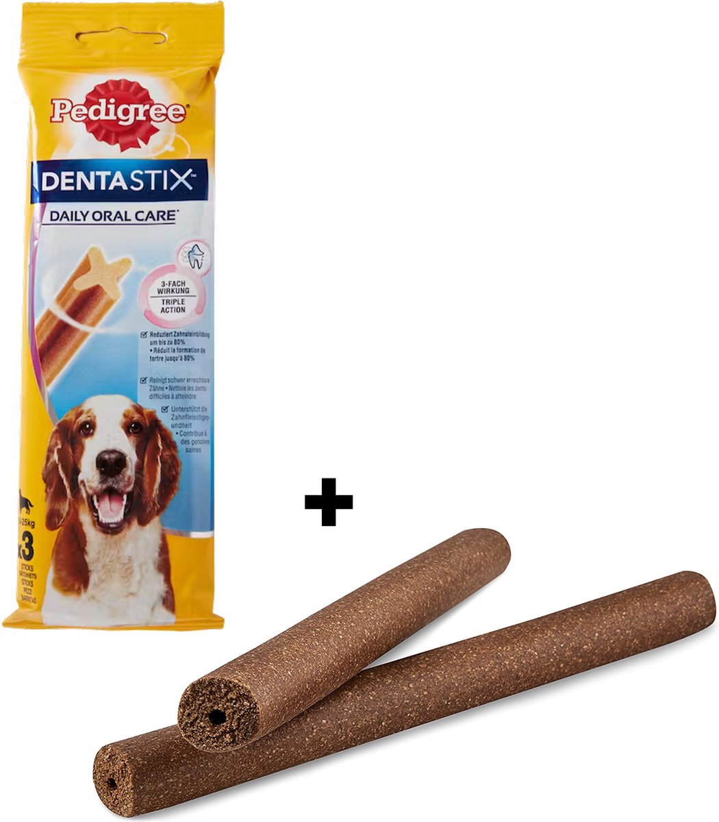 1 pak Dentastix + pak XL kauwstaven