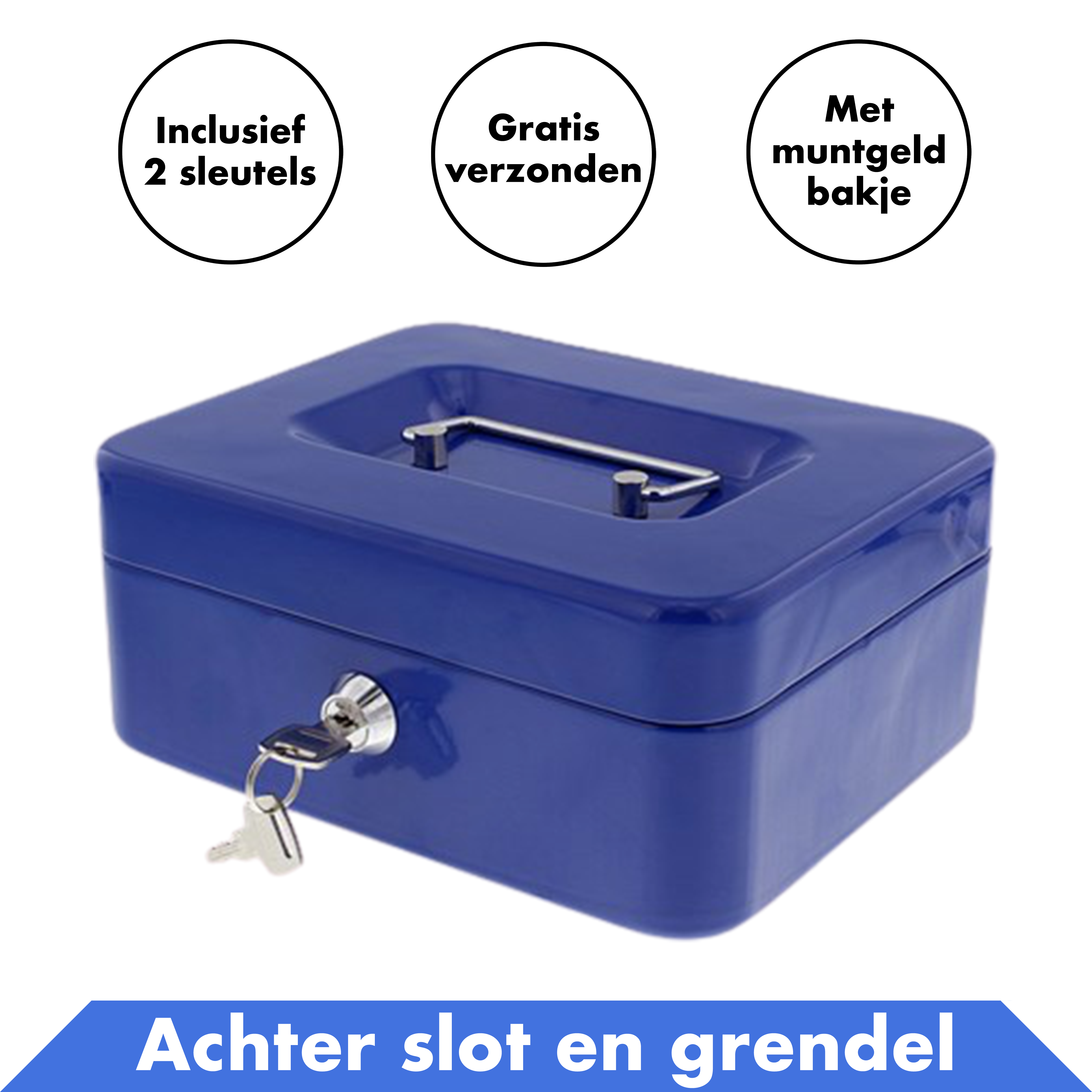 2 pack Geldkistje - Blauw