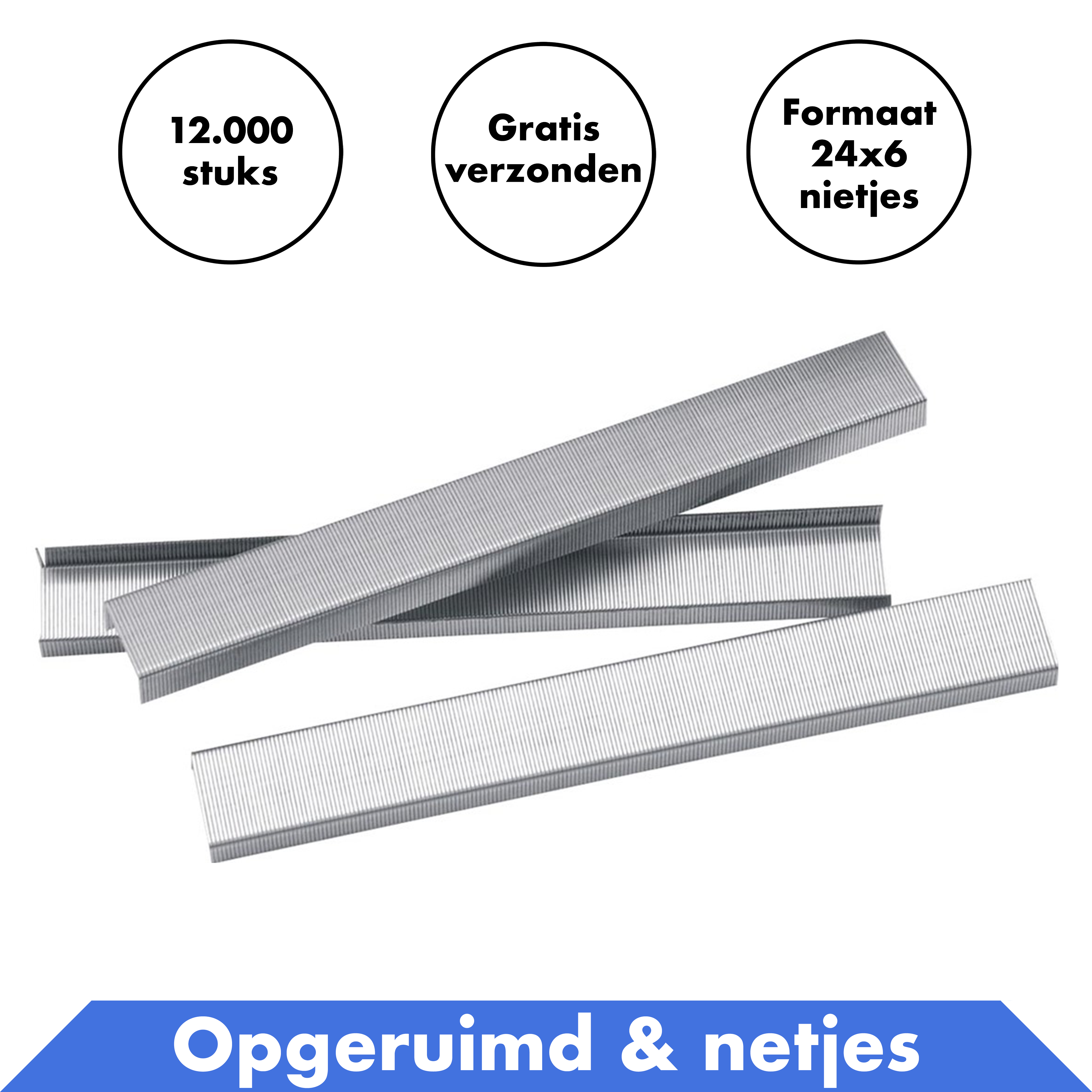 Nietjes Maat 24/6 - 30000 stuks