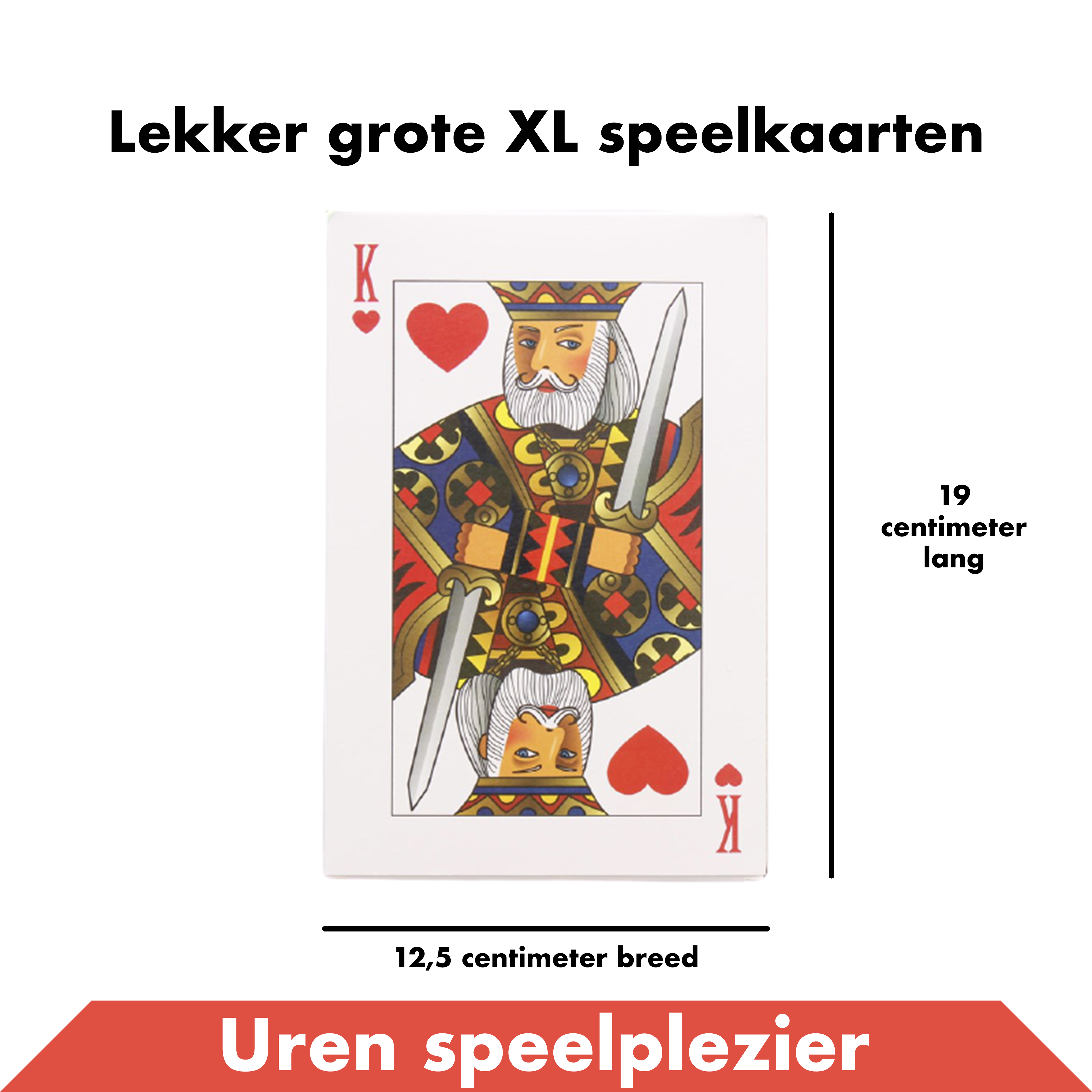 5-pack XL Speelkaarten 1 Deck / Stok