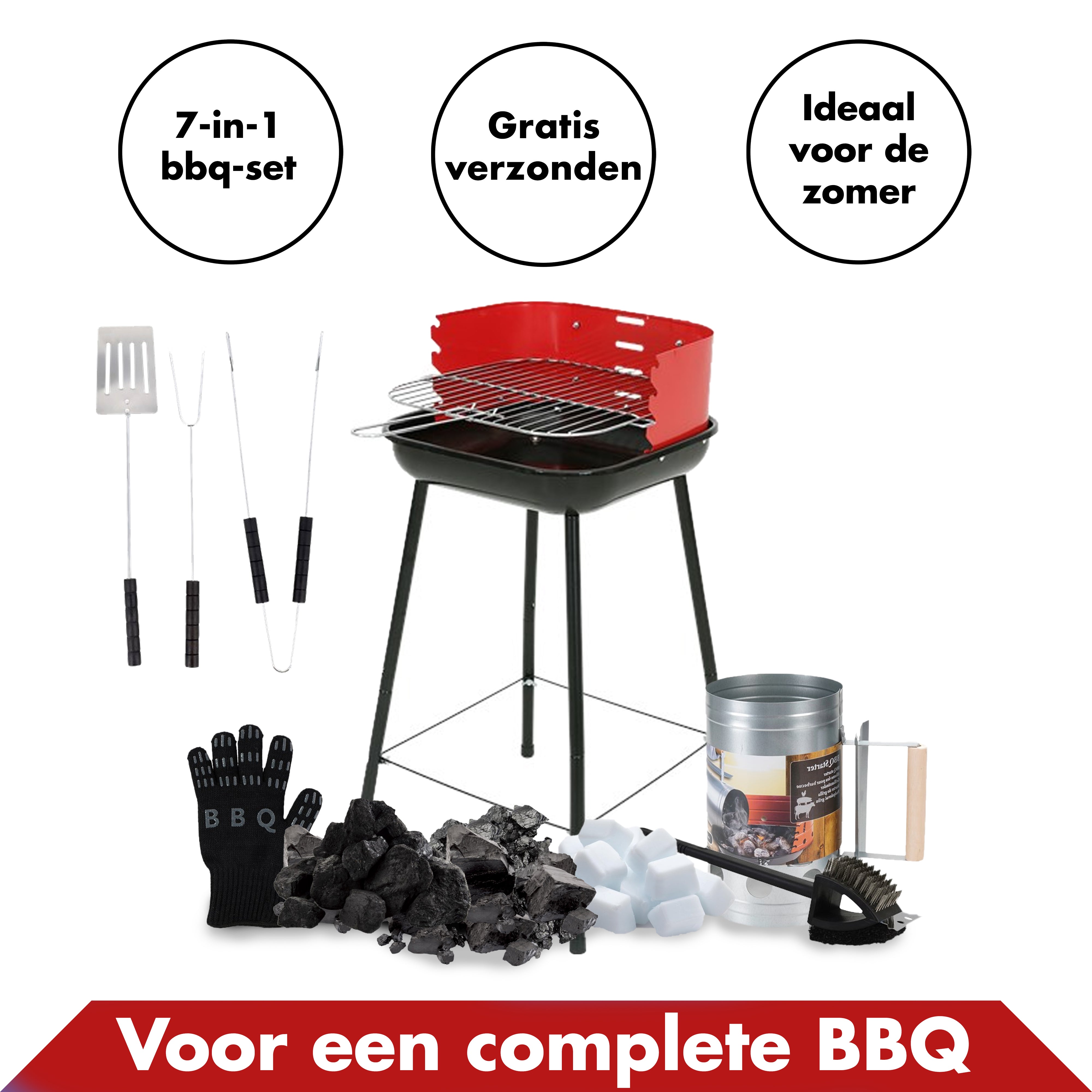 Barbecueset 7-delig