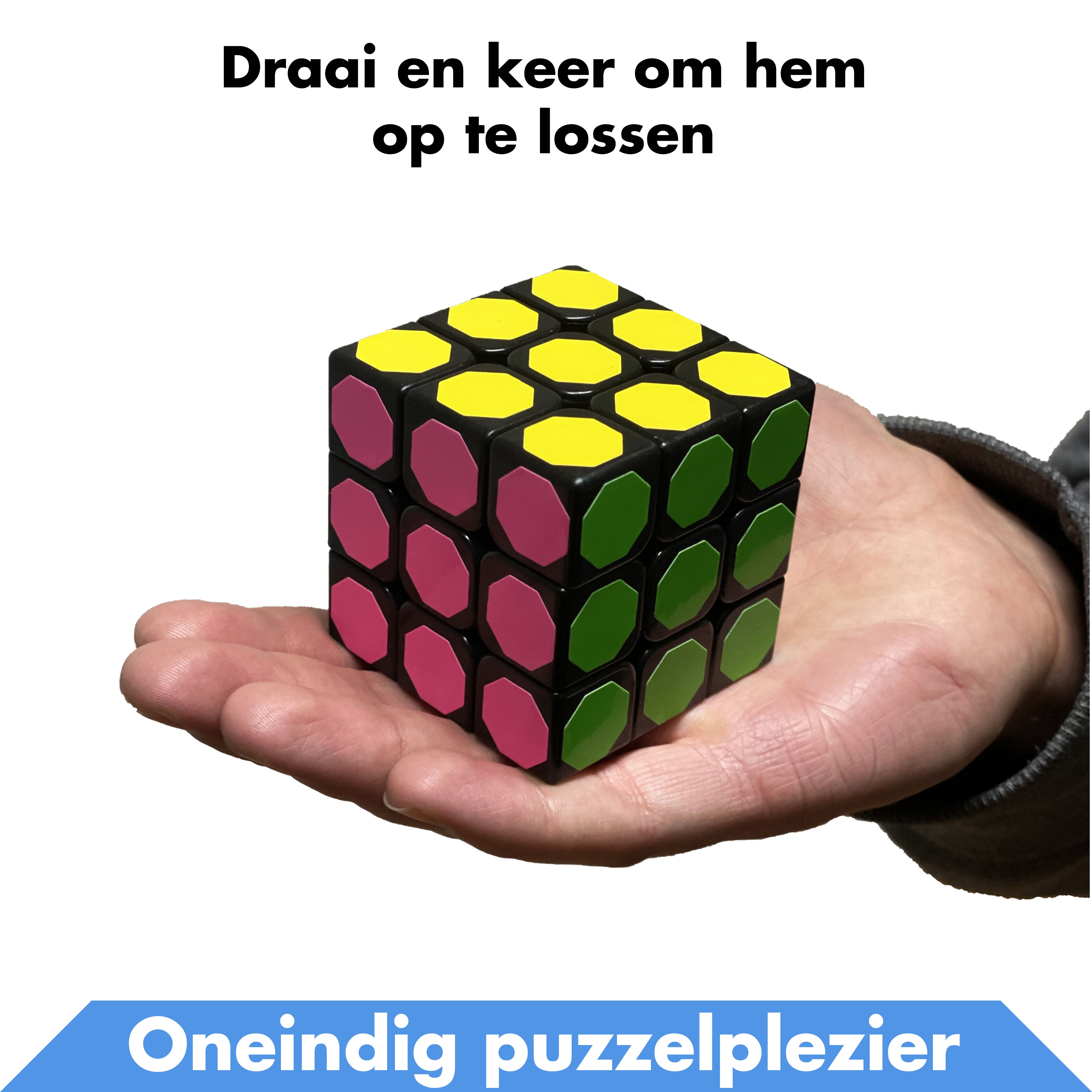 Puzzelpakket Blauw met Speed Cube