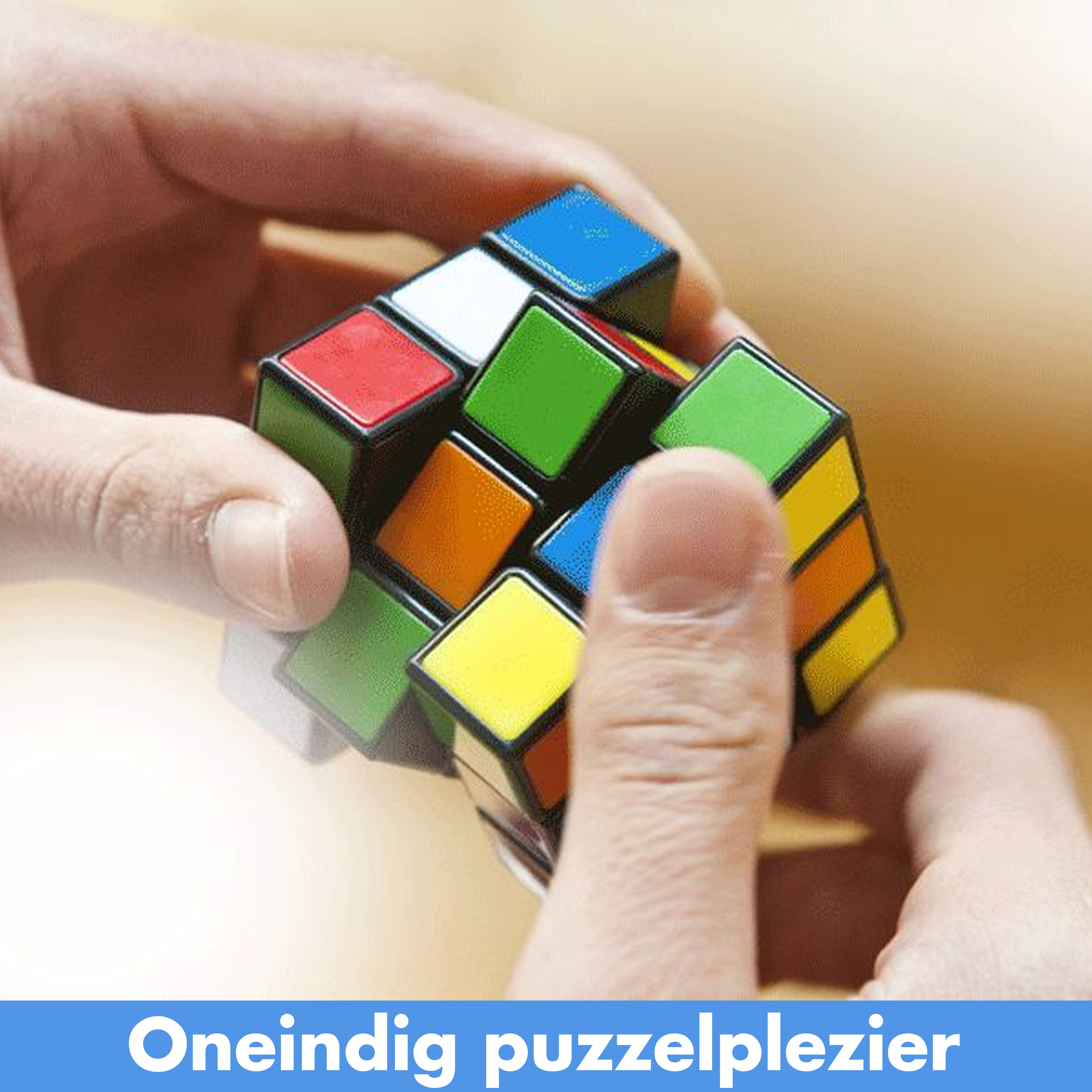 Puzzelpakket Blauw met Speed Cube