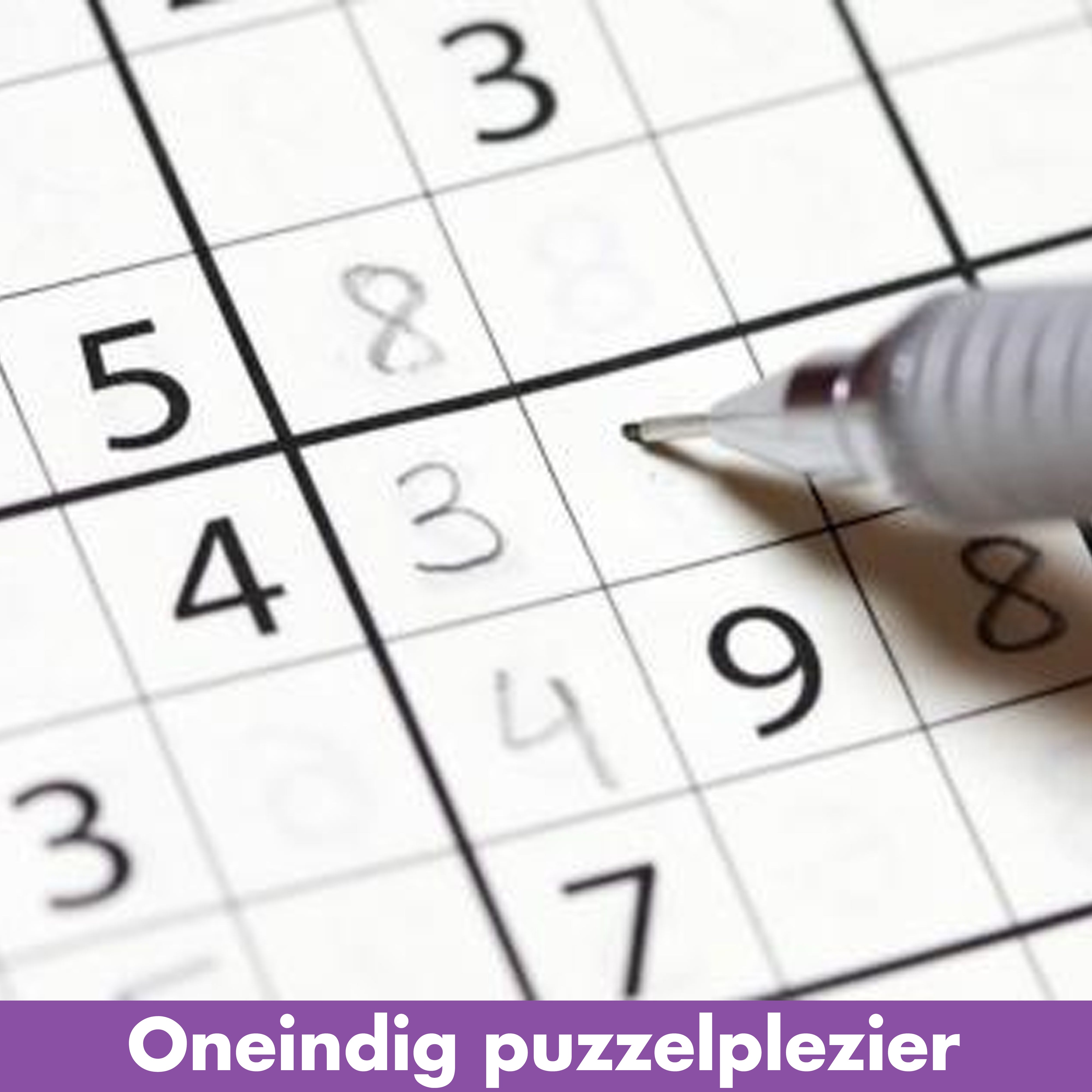 Puzzelpakket Paars met Speed Cube