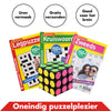 Puzzelpakket met 3x puzzelboek en Speed Cube