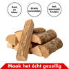 Open Haard Hout Box - 75 KG met aanmaakhout en aanmaakblokjes