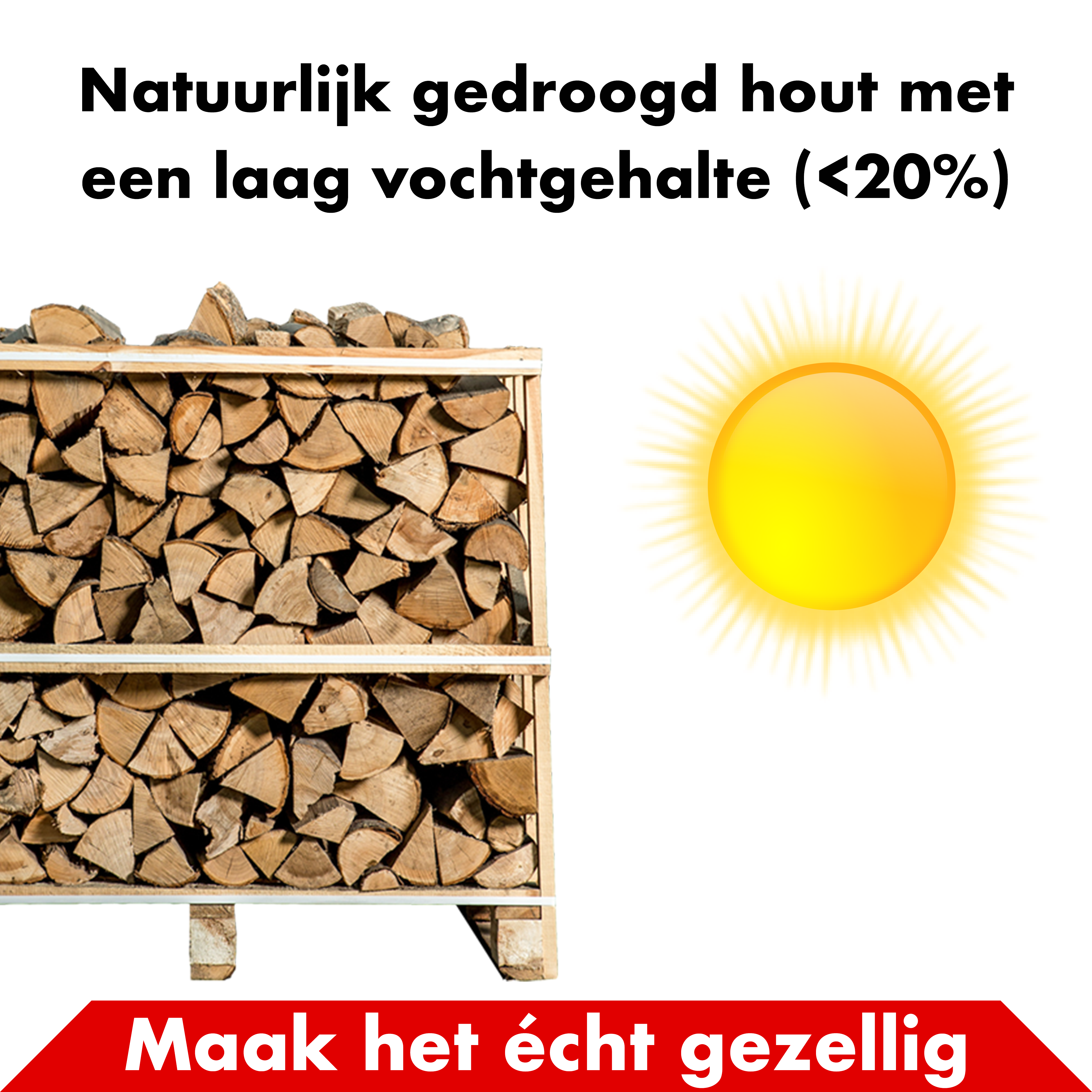 Open Haard Hout Box - 15 KG