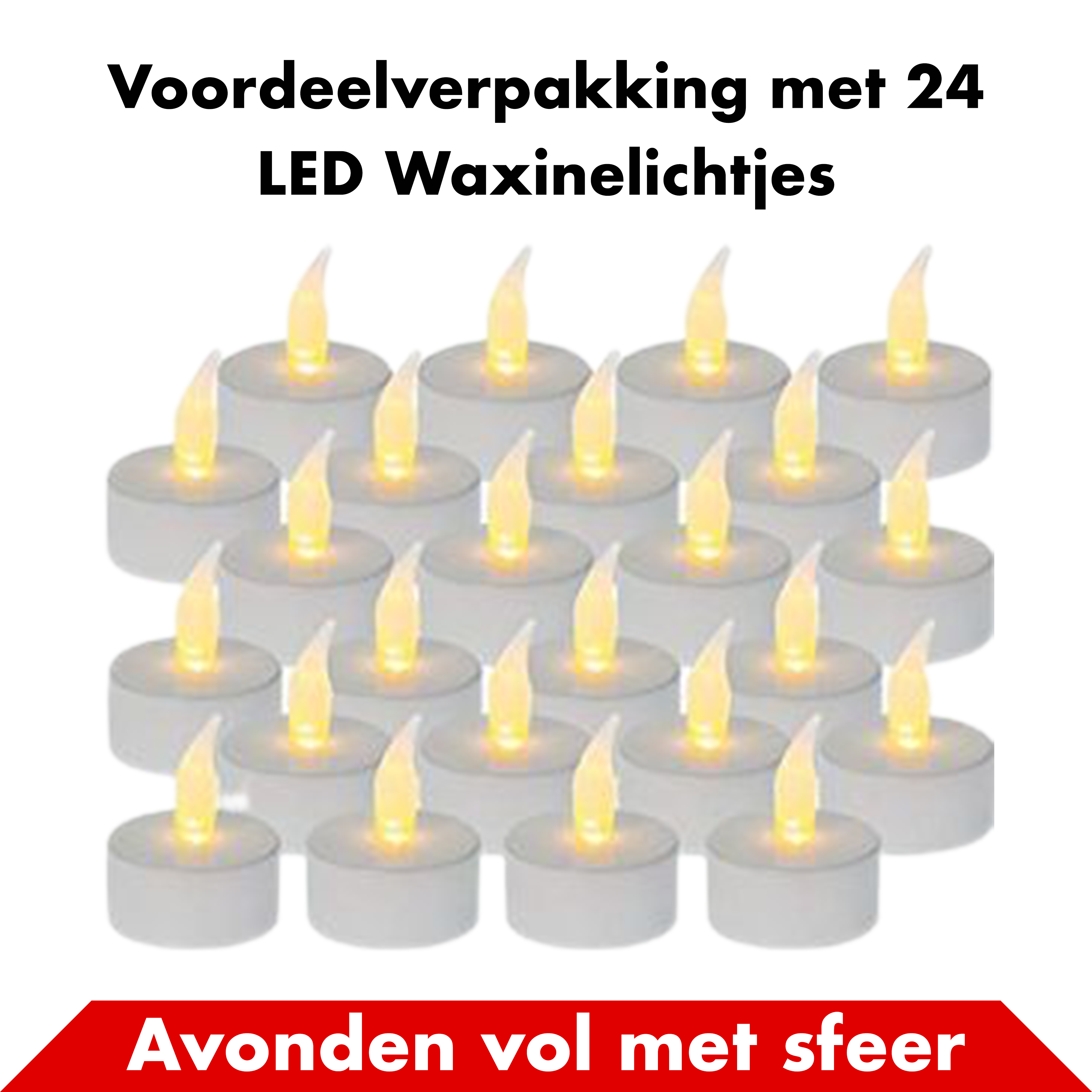 LED Waxinelichtjes - 24 stuks