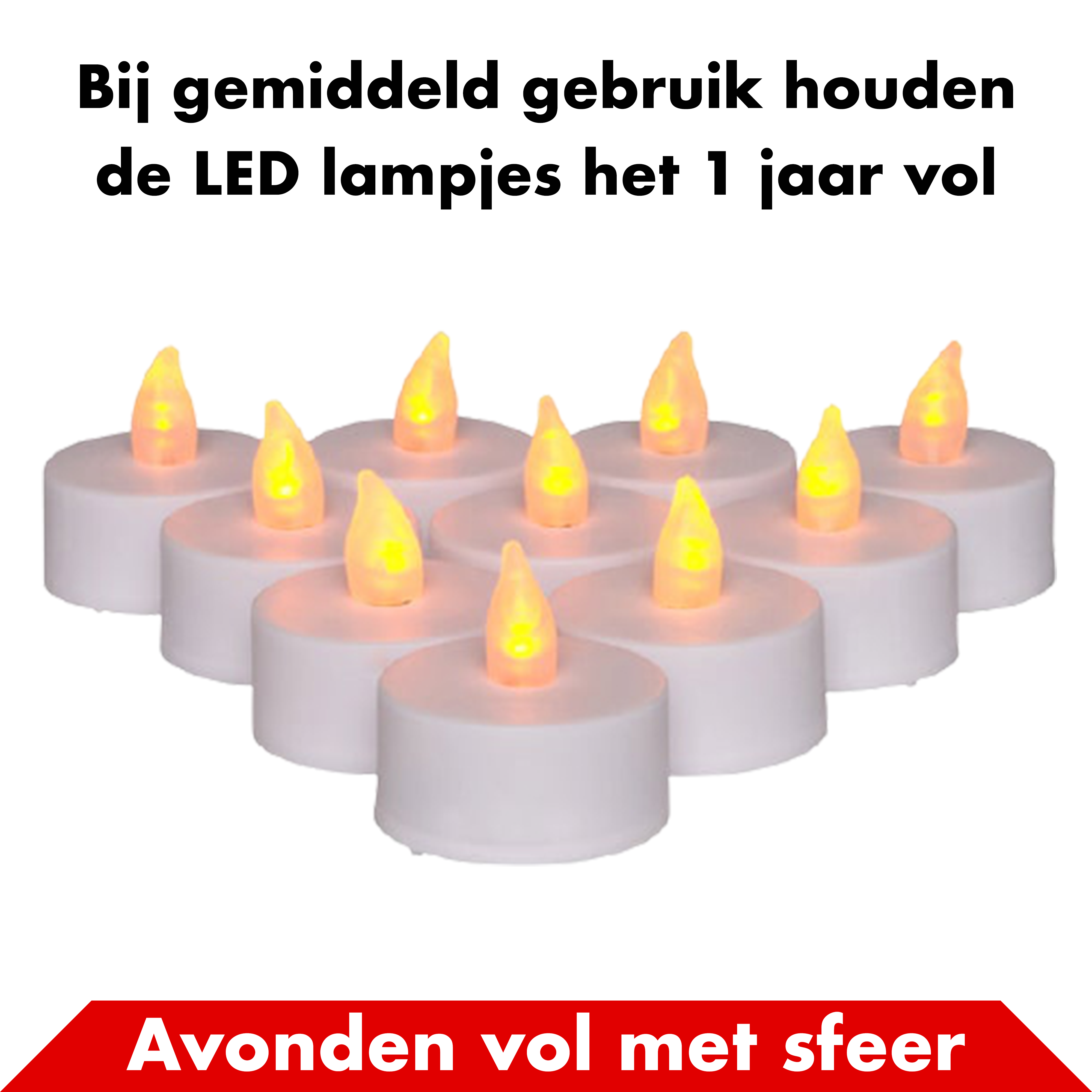 LED Waxinelichtjes - 24 stuks