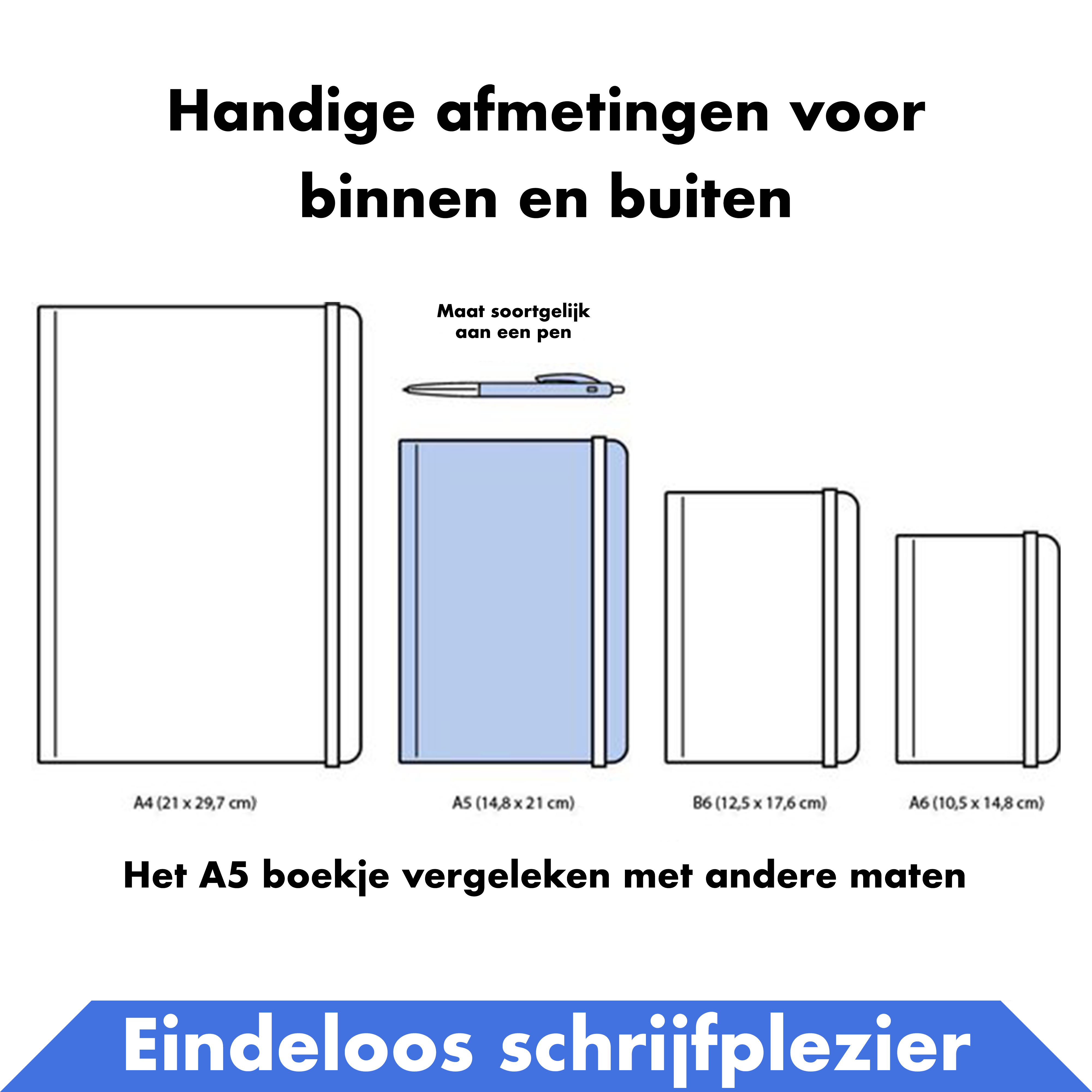 Notitieboekje 4 Pack - A5