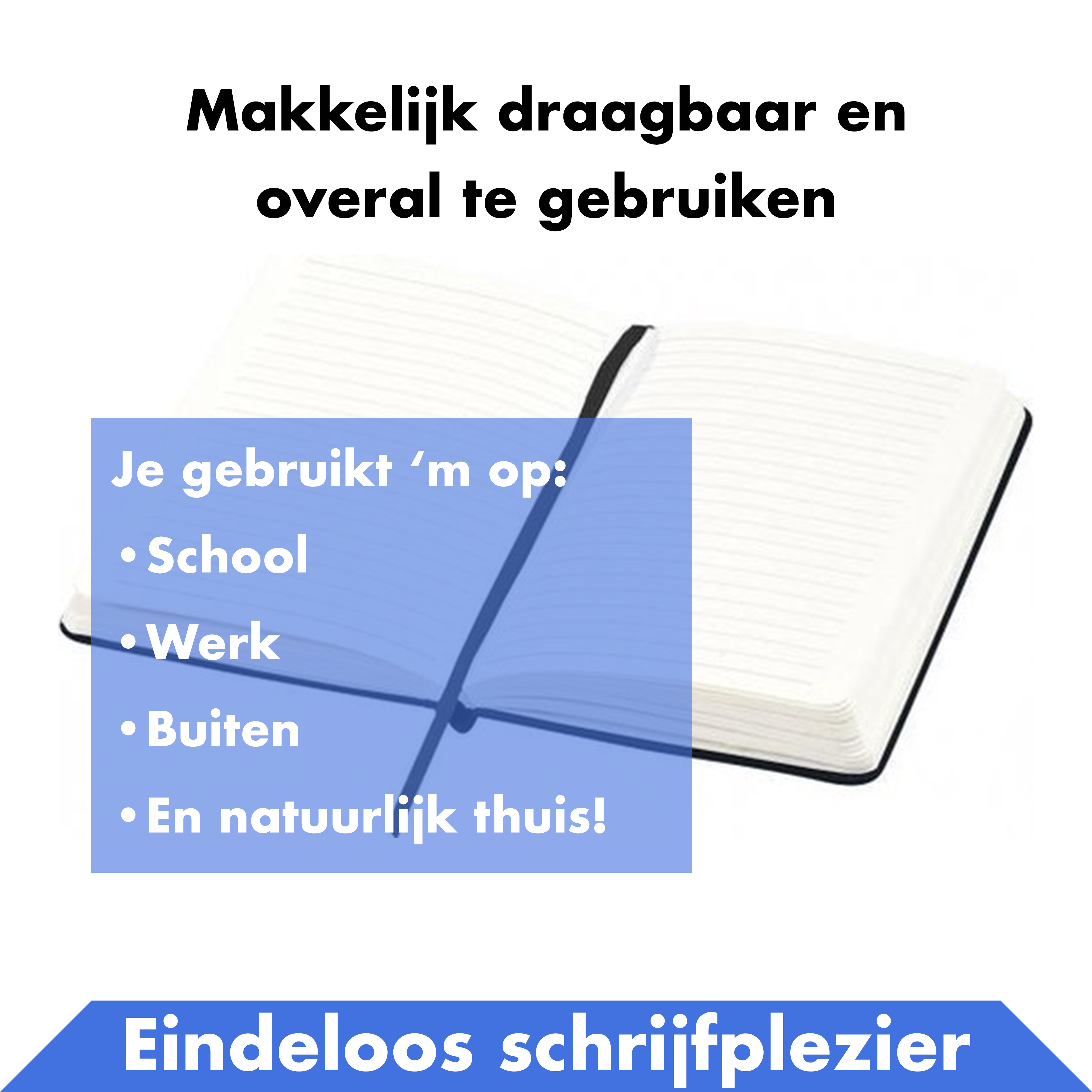 Notitieboekje 4 Pack - A5