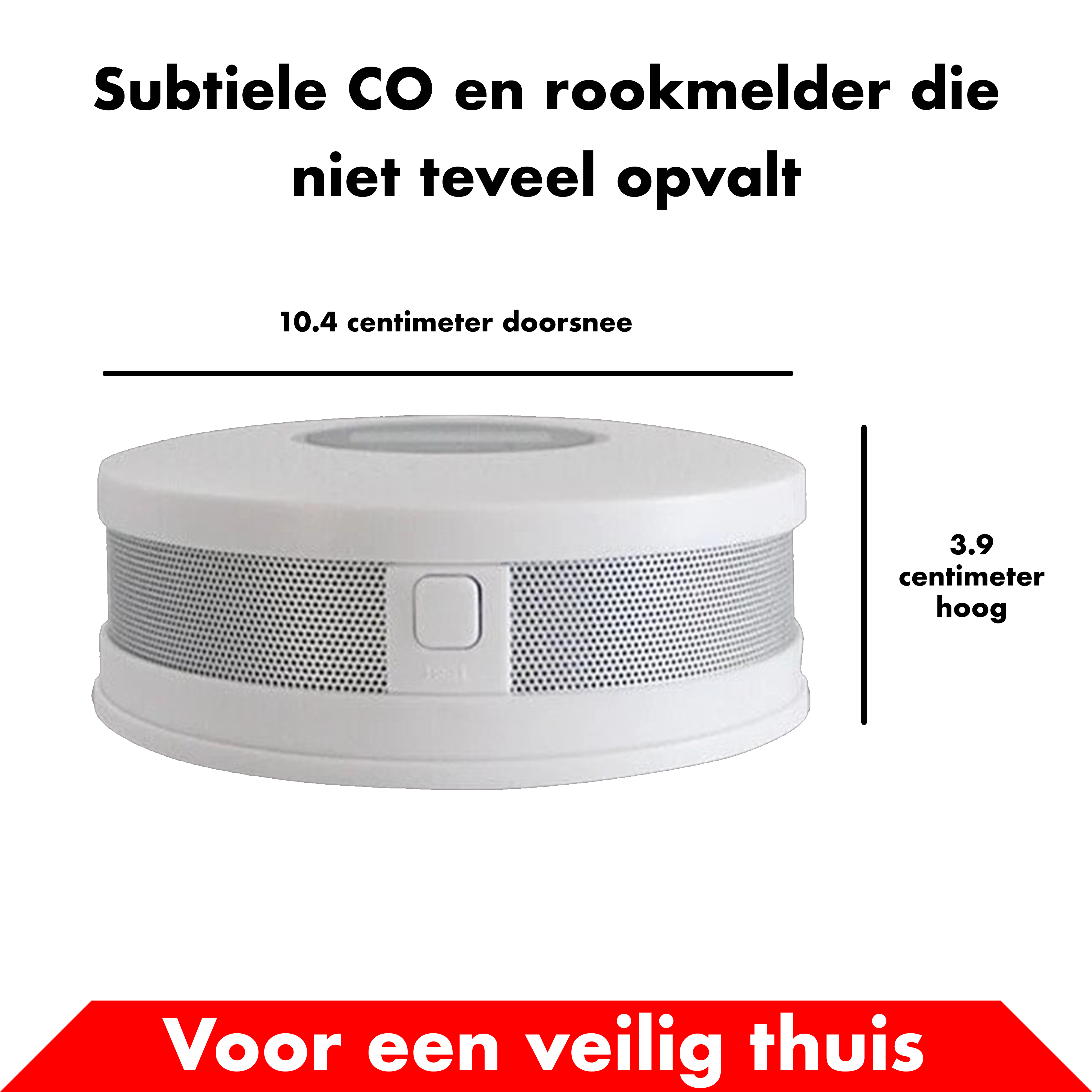 Rook en Koolstofmonoxidemelder - 4 + 2 GRATIS