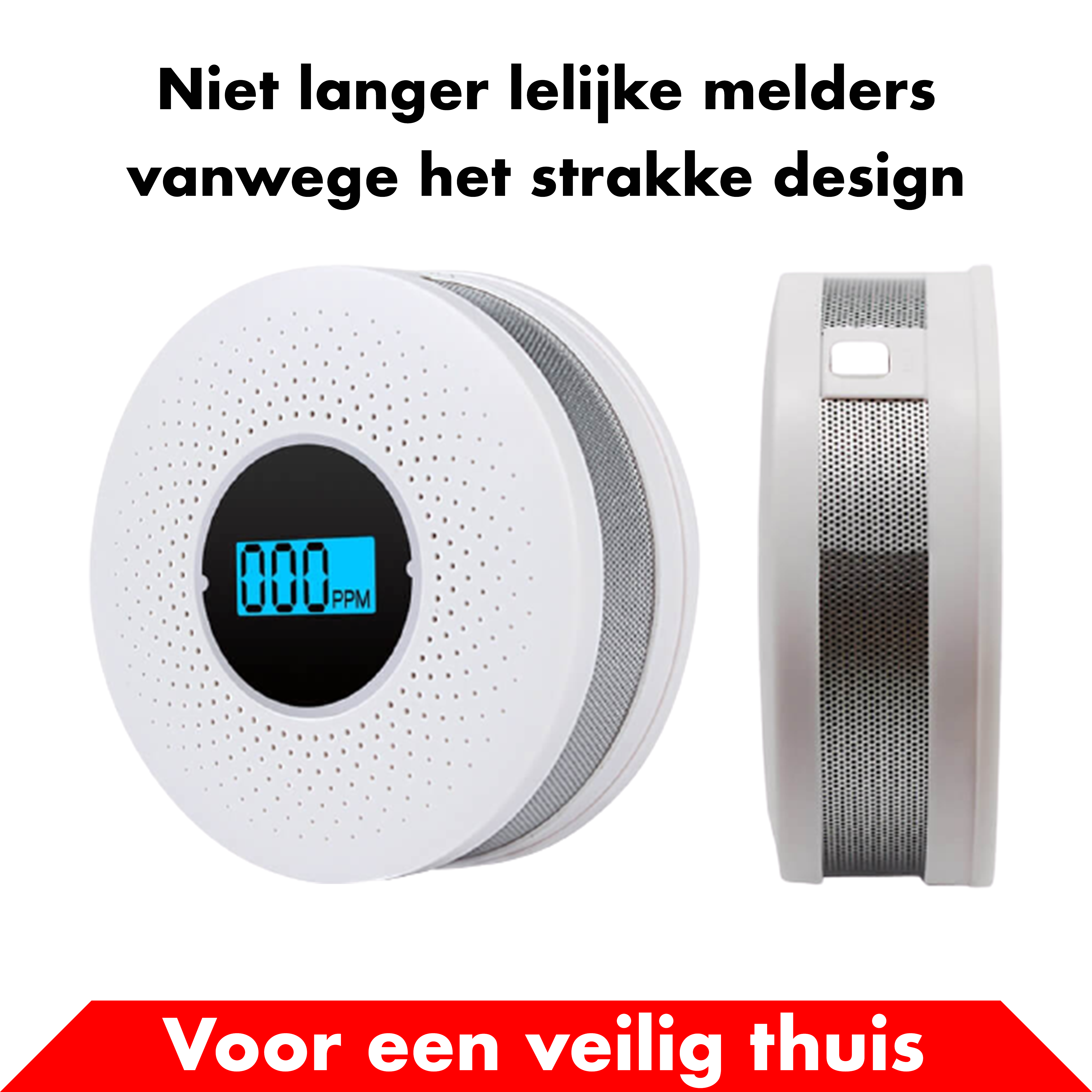 Rook en Koolstofmonoxidemelder - 2 + 1 GRATIS