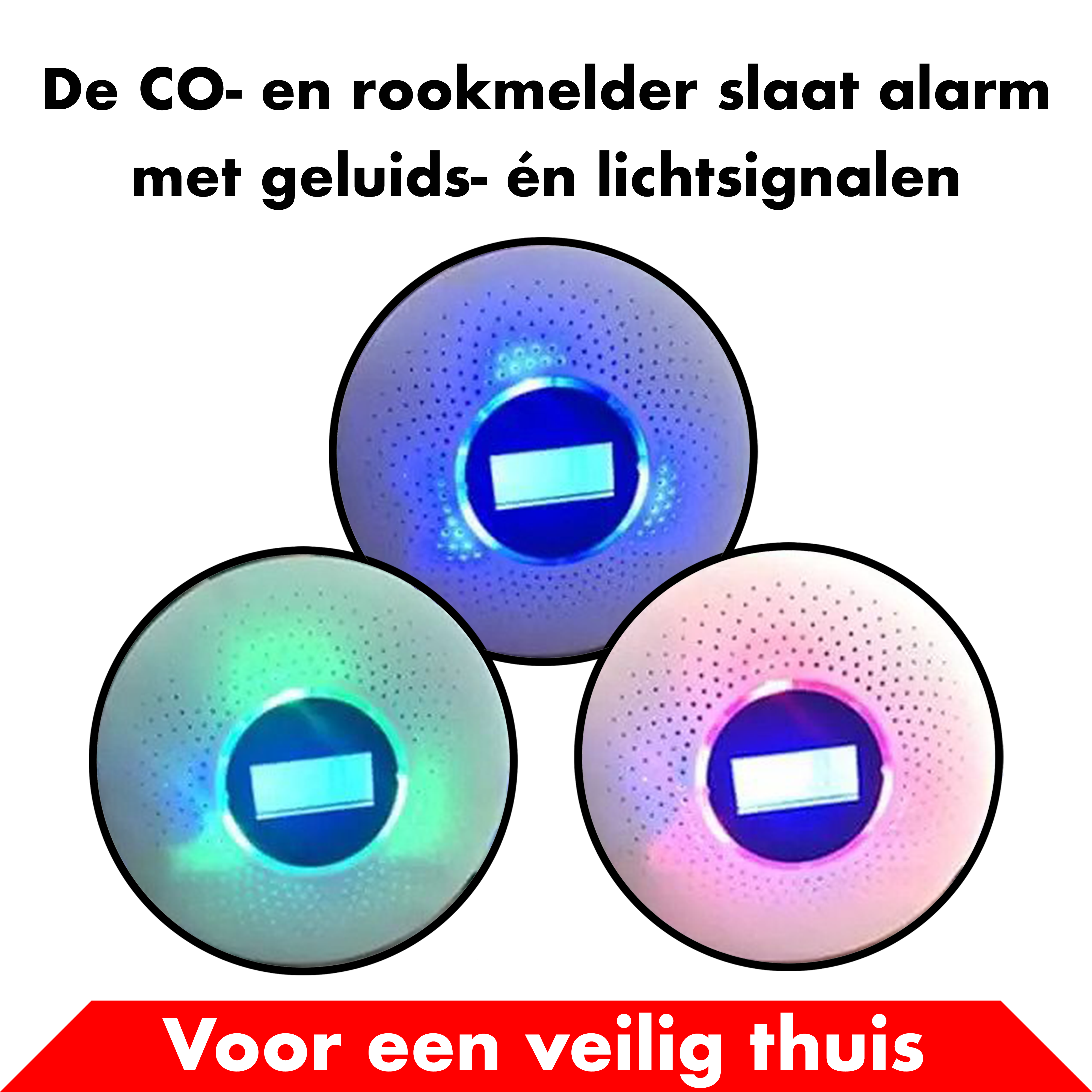 Rook en Koolstofmonoxidemelder - 4 + 2 GRATIS