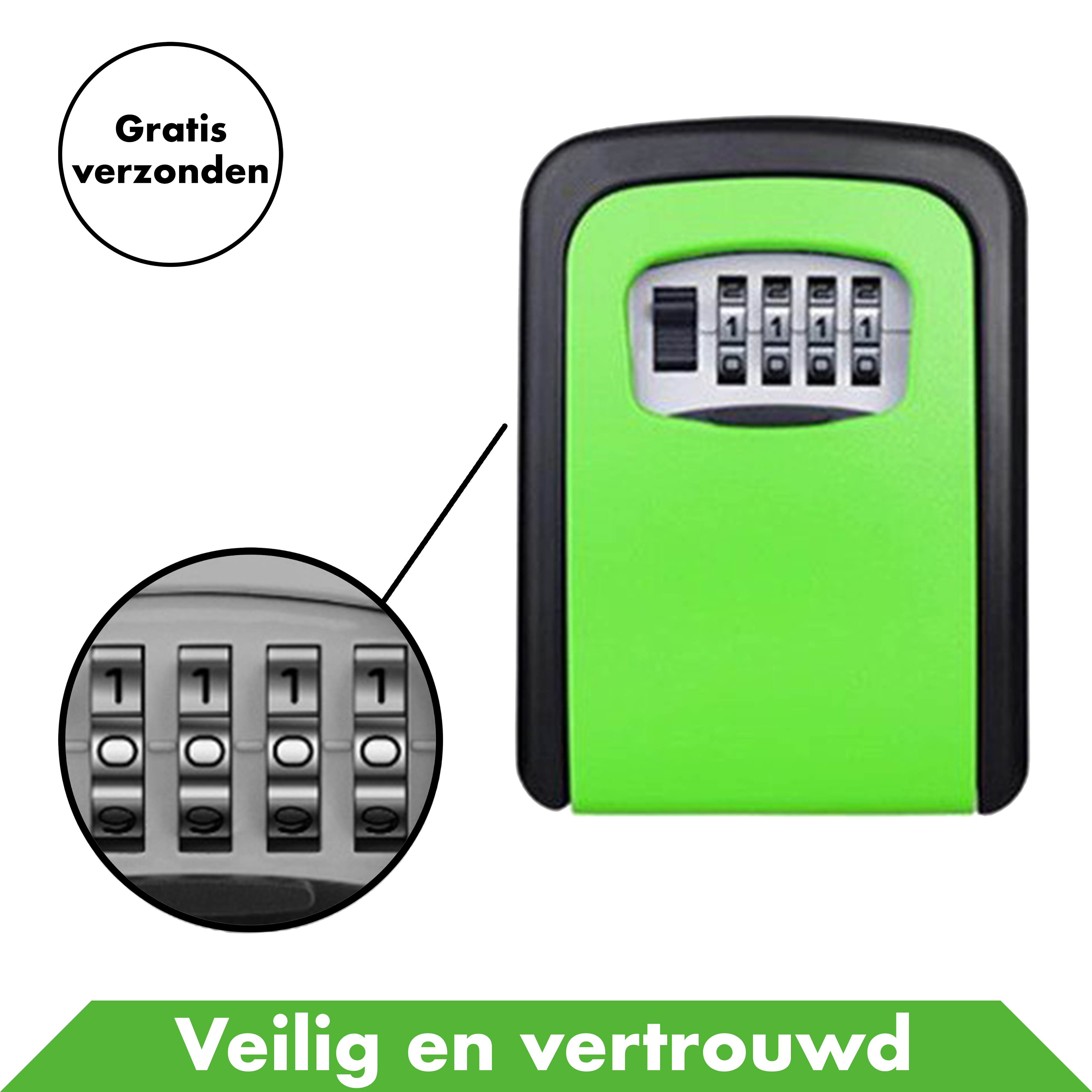 Sleutelkluisje - Groen