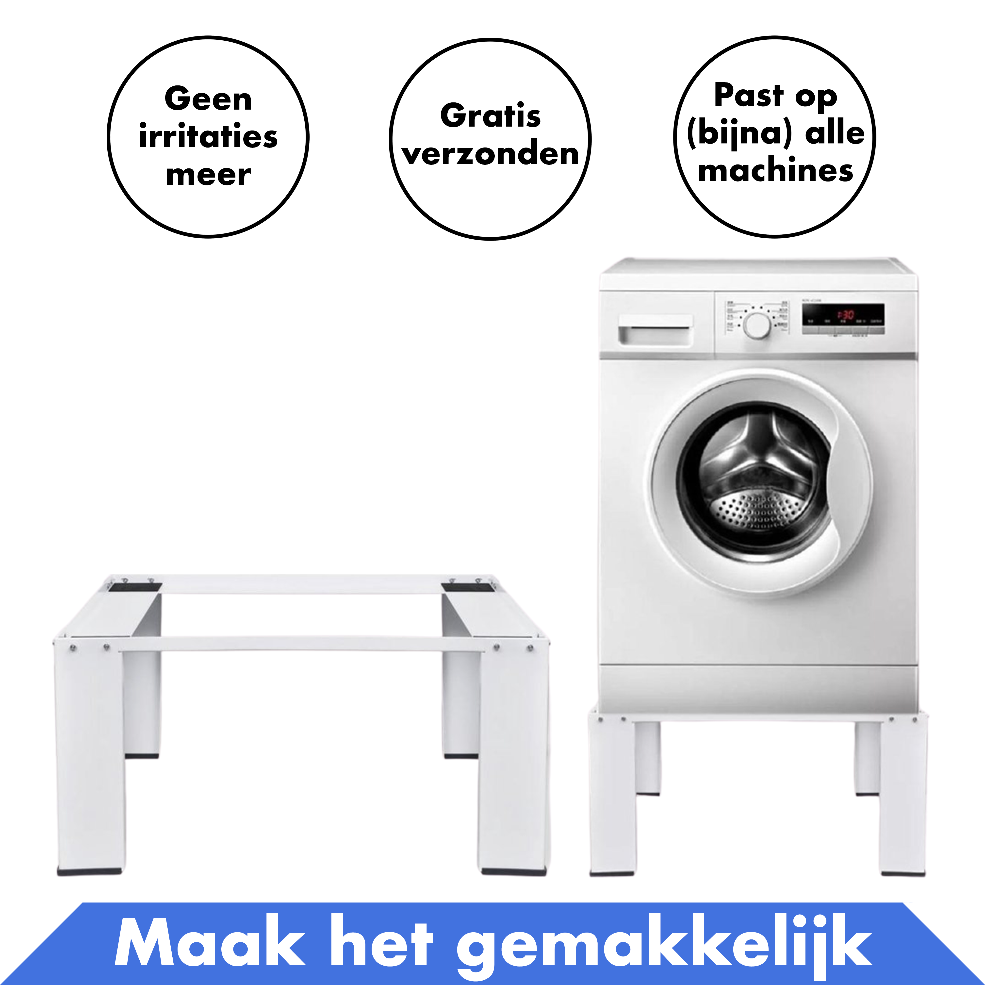 Wasmachine Verhoger - Zonder Lade