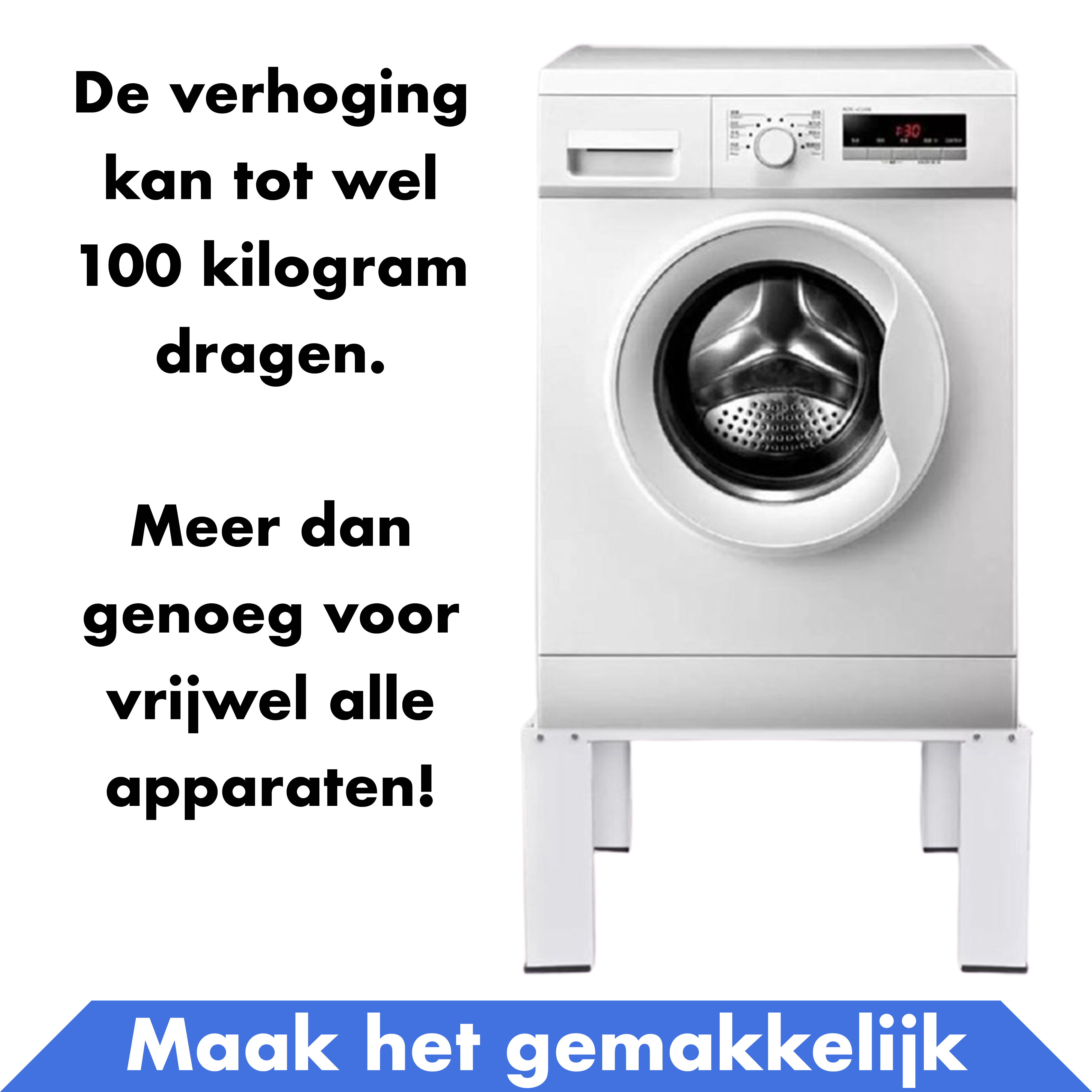 Wasmachine Verhoger - Zonder Lade