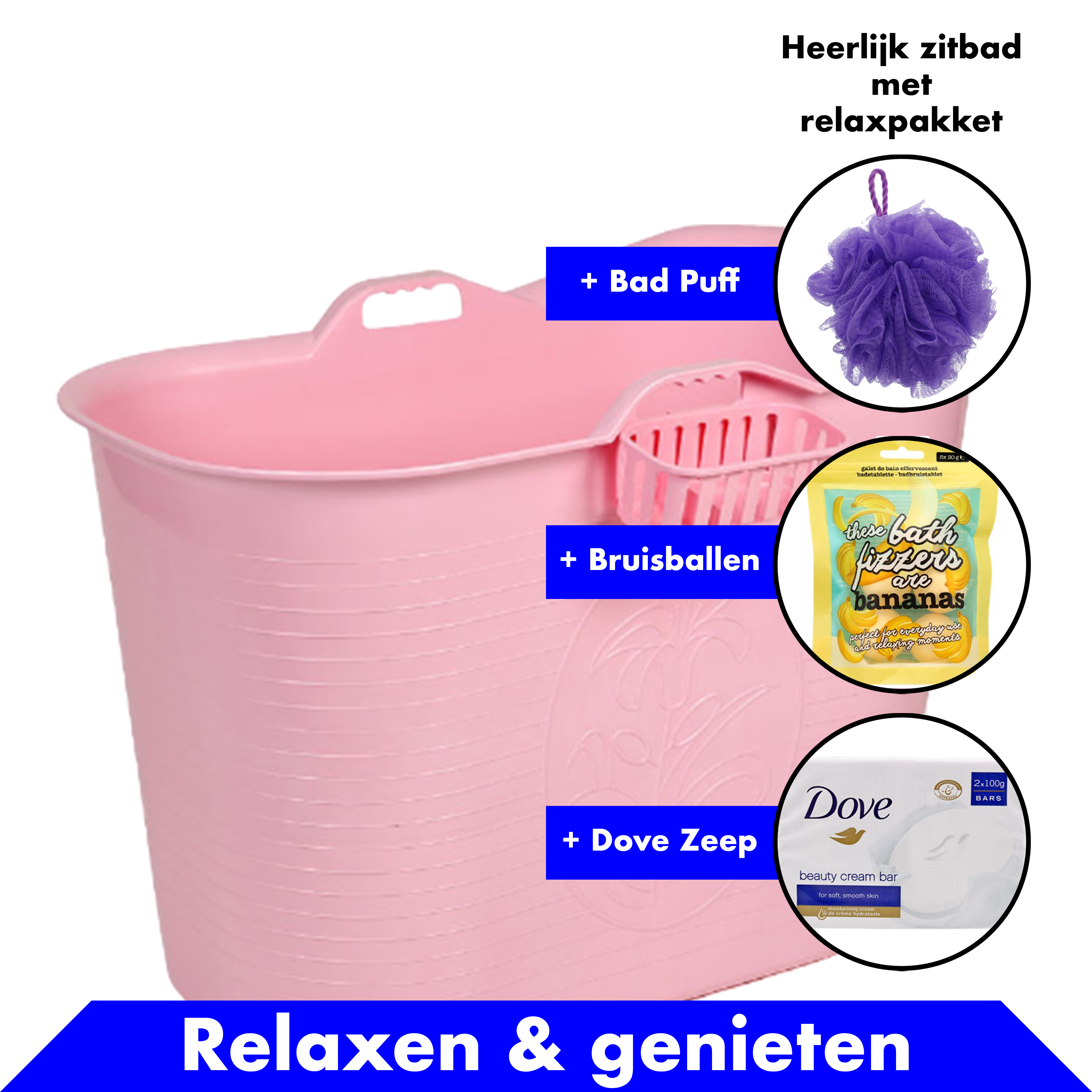 Bath Bucket - Roze