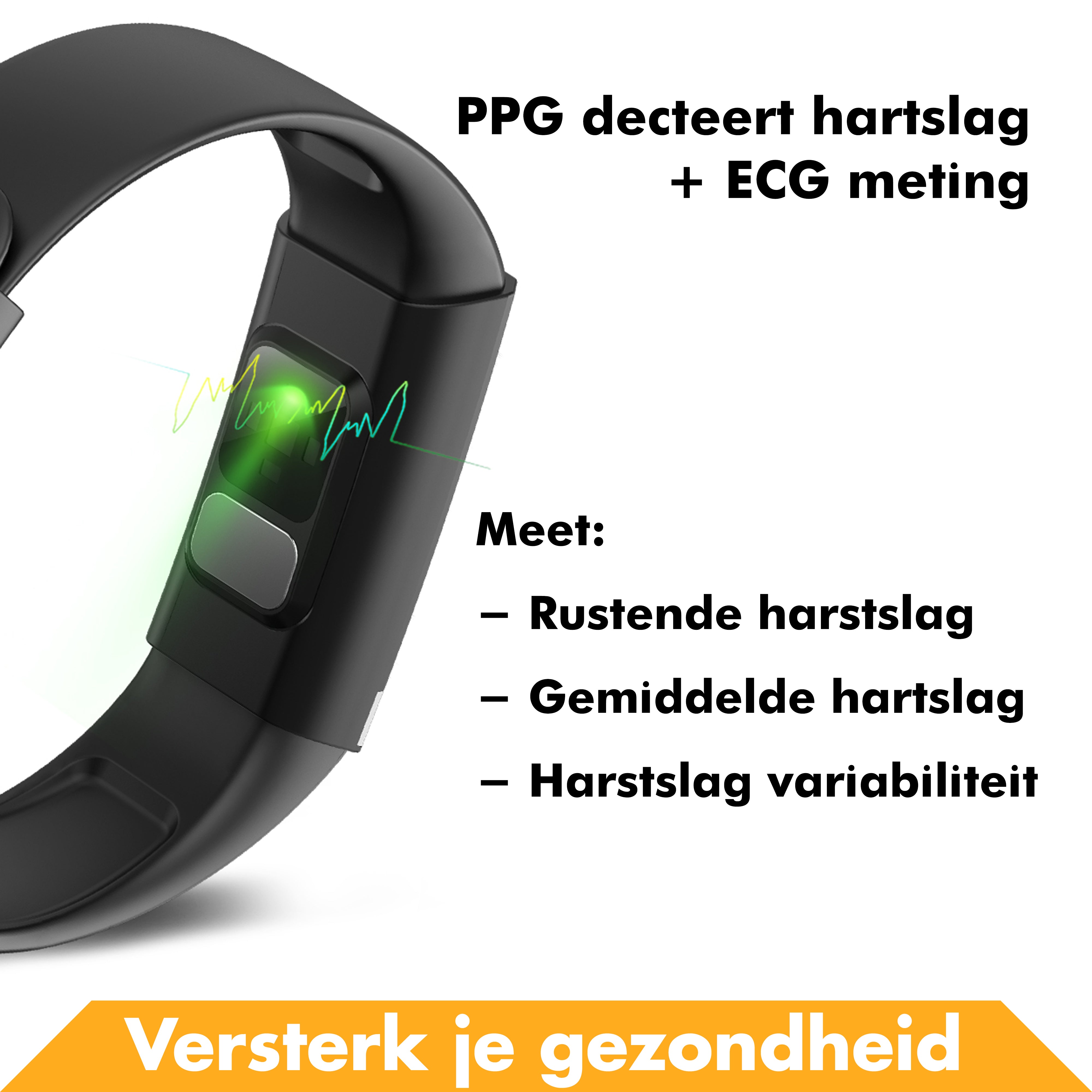 SmartWatch V19 - Zwart